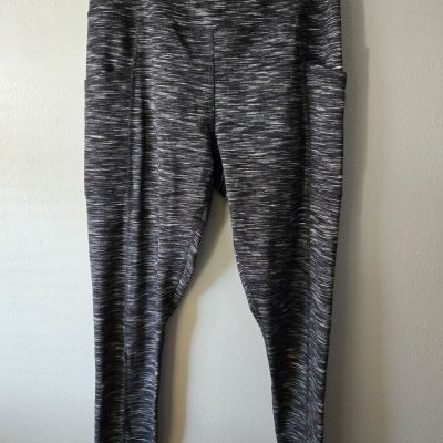Maurices Super High Rise Space Dye Pocket Luxe Leggings Size M Workout Gym Yoga